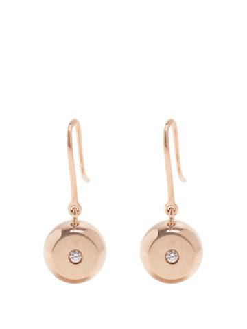 Aurélie Bidermann Fine Jewellery Bell Diamond & Rose-gold Earrings