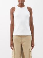 The Frankie Shop - Liko Ribbed Cotton-jersey Tank Top - Womens - White