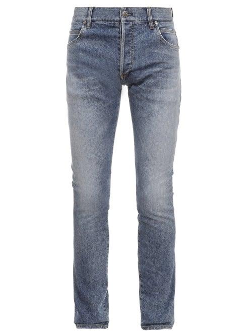 Balmain - Slim-leg Jeans - Mens - Blue