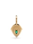Jade Trau - Envoy Diamond, Emerald & 18kt Gold Charm - Womens - Yellow Gold