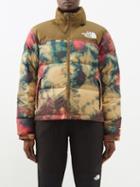 The North Face - 1996 Retro Nuptse Hooded Down Jacket - Womens - Green Multi