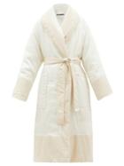 Matchesfashion.com Jil Sander - Padded Belted Technical Coat - Womens - Ivory