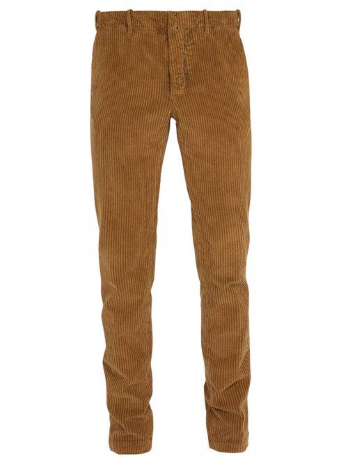 Matchesfashion.com Incotex - Slim Leg Corduroy Trousers - Mens - Beige