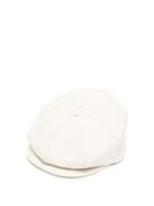 Matchesfashion.com Gabriela Hearst - Tremelo Leather Newsboy Cap - Womens - Ivory