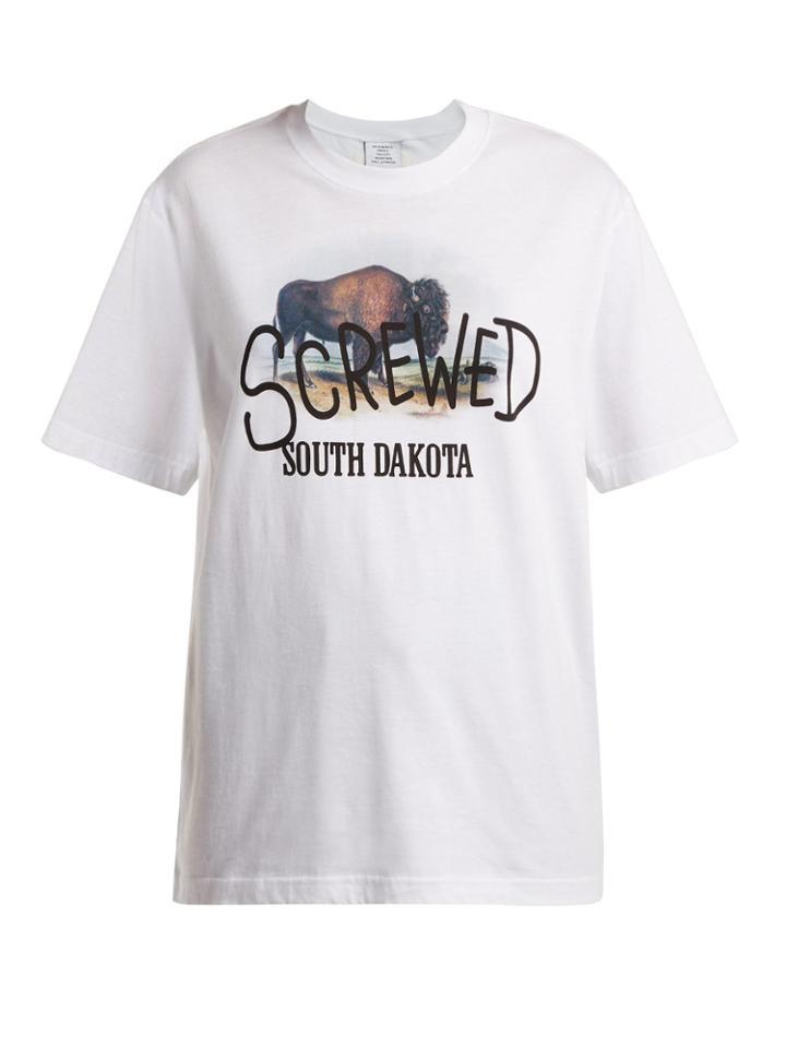 Vetements South Dakota-print T-shirt
