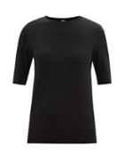 Totme - Wool-blend Jersey T-shirt - Womens - Black