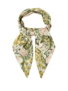 Matchesfashion.com Shrimps - Florence Floral-print Silk Scarf - Womens - Green Multi