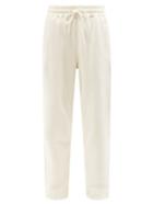 Ladies Rtw Ganni - Software Isoli Recycled Cotton-blend Track Pants - Womens - Ivory