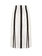 Matchesfashion.com Diane Von Furstenberg - High Rise Sequin Embellished Midi Pencil Skirt - Womens - Black White