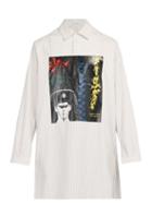 Matchesfashion.com Jw Anderson - X Gilbert & George Print Flannel Tunic Shirt - Mens - Cream