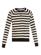 Saint Laurent Striped Crew-neck Sweater