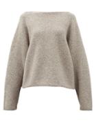 Matchesfashion.com Lauren Manoogian - Boat-neck Alpaca-blend Sweater - Womens - Grey