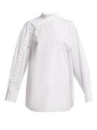 Jil Sander Sleeve-buttoned Cotton Shirt
