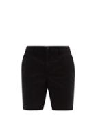 Matchesfashion.com Rag & Bone - Mid-rise Cotton-blend Chino Shorts - Mens - Black