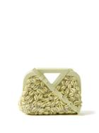 Bottega Veneta - Point Shell-embellished Crochet Clutch Bag - Womens - Yellow