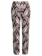 Giambattista Valli Leaf-jacquard Flared Trousers