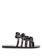 Matchesfashion.com Ancient Greek Sandals - Hara Polka Dot Satin Slides - Womens - Black