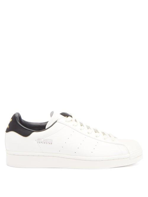Matchesfashion.com Adidas - Superstar Logo-stamped Nubuck Trainers - Mens - White