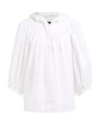 Matchesfashion.com Joseph - Tenly Hooded Voile Blouse - Womens - White