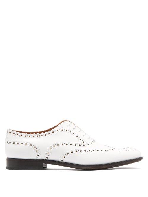 Matchesfashion.com Church's - Burwood Leather Brogues - Womens - White