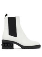 Matchesfashion.com Nicholas Kirkwood - Casati Leather Chelsea Boots - Womens - White