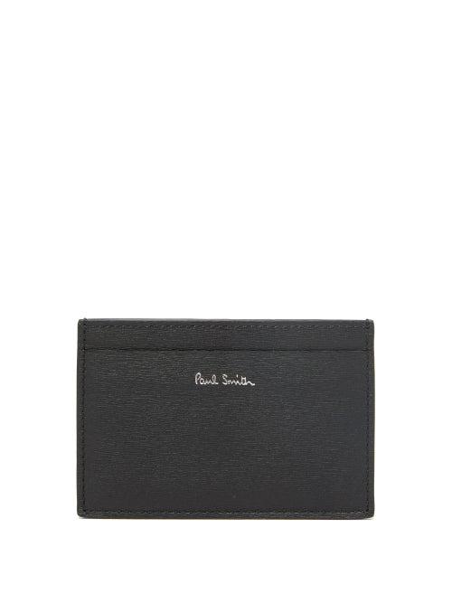 Matchesfashion.com Paul Smith - Two-tone Leather Cardholder - Mens - Black