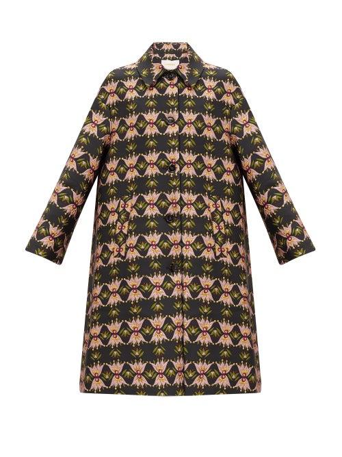 Matchesfashion.com La Doublej - Boxy Bacetto Floral-brocade Coat - Womens - Pink Multi