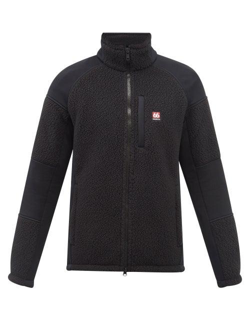 66 North - Tindur Logo-patch Fleece Sweater - Mens - Black