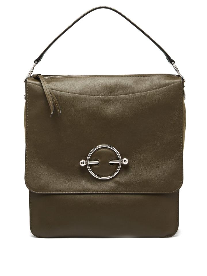 Jw Anderson Disc Leather Hobo Bag