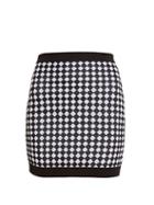Balmain Diamond-knit Mini Skirt