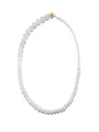 Completedworks - Agate & 14kt Gold-plated Beaded Necklace - Mens - Blue