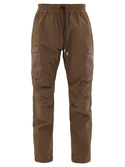 Matchesfashion.com John Elliott - Patch Pocket Technical Track Pants - Mens - Green