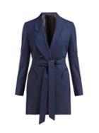 Matchesfashion.com Blaz Milano - Tonino Double Breasted Houndstooth Wool Blazer - Womens - Navy Multi