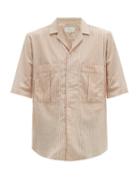 Matchesfashion.com Arj - The Elio Striped Cotton Shirt - Mens - Beige Multi