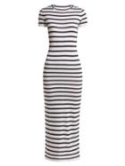 Matchesfashion.com Paco Rabanne - Striped Jersey Dress - Womens - Navy White