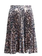 Matchesfashion.com Calvin Klein 205w39nyc - Leopard Print Pleated Taffeta Skirt - Womens - Leopard