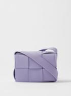 Bottega Veneta - Cassette Mini Intrecciato-leather Cross-body Bag - Womens - Light Purple
