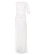 Givenchy Draped Crepe De Chine Gown
