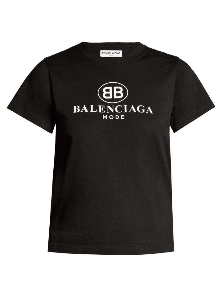 Balenciaga Bb Logo-print Jersey T-shirt