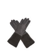 Bottega Veneta Suede And Shearling Gloves