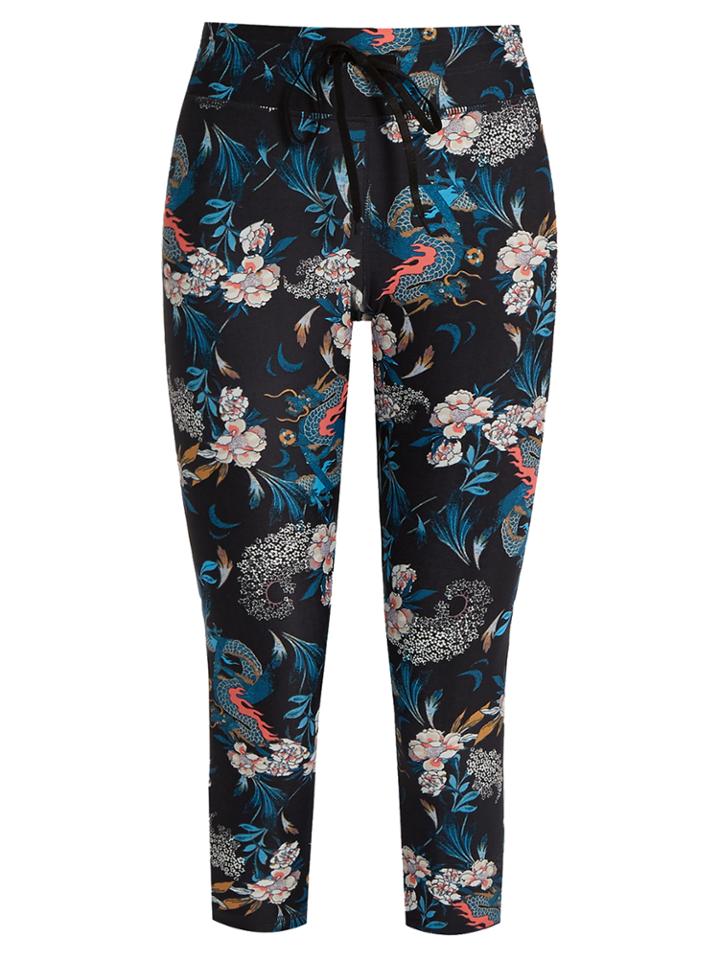 The Upside Enter The Dragon Cropped Performance Leggings