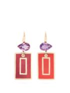 Francesca Villa Amethyst & Yellow-gold Easy Living Earrings