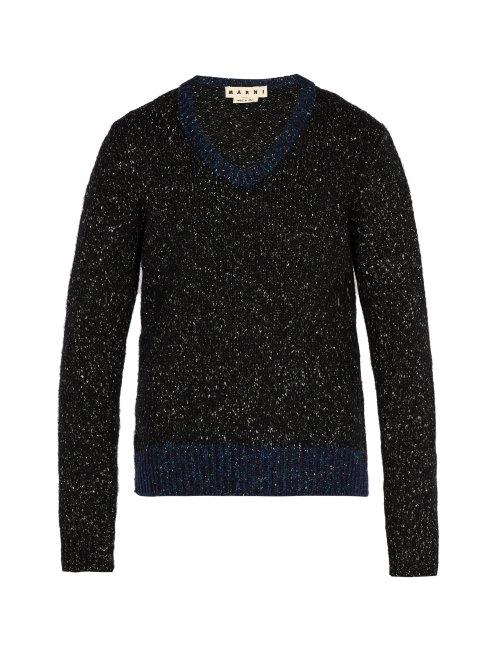 Matchesfashion.com Marni - V Neck Sweater - Mens - Black