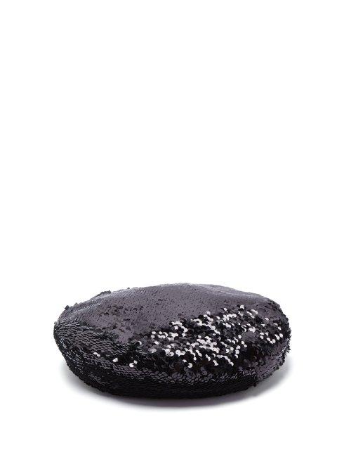 Matchesfashion.com Racil - Irene Sequin Beret - Womens - Black