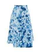 Matchesfashion.com Arizona Love - Alix Tie-dye Twill Skirt - Womens - Blue Print