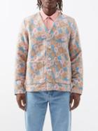 Sfr - Arlo Floral-intarsia Wool-blend Cardigan - Mens - Floral