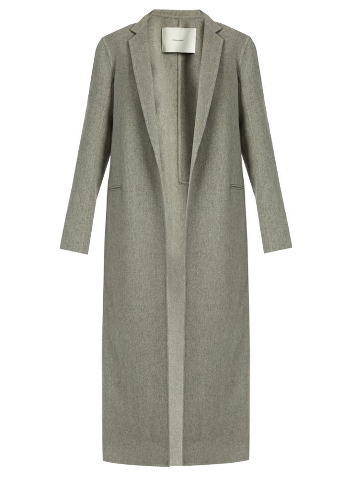 Adam Lippes Notch Lapel Cashmere And Wool-blend Coat
