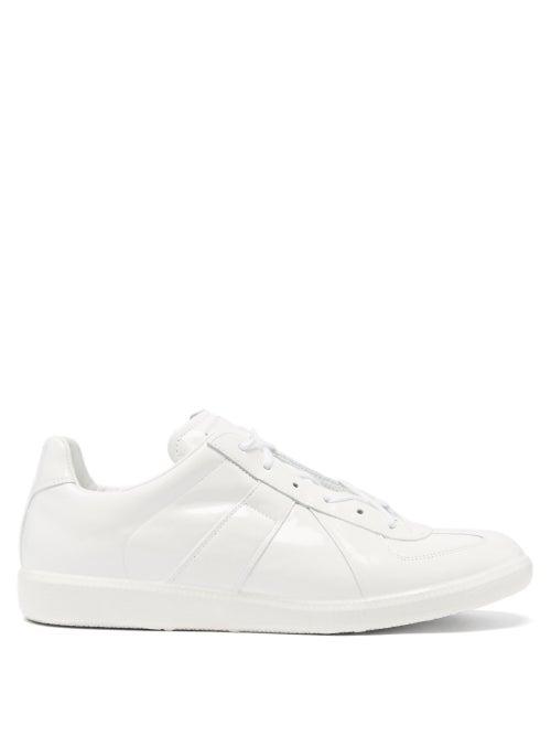 Maison Margiela - Replica Patent-leather Trainers - Mens - White