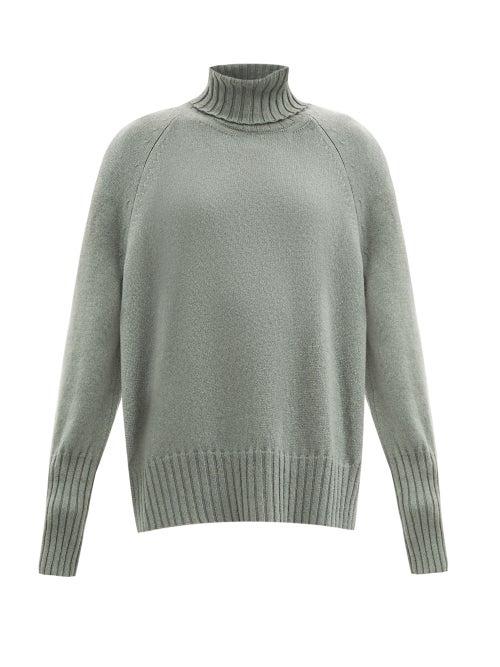 Matchesfashion.com Petar Petrov - Naolin Roll-neck Cashmere Sweater - Womens - Green