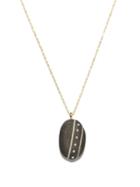 Matchesfashion.com Cvc Stones - Puntini Diamond & 18kt Gold Pendant Necklace - Womens - Black White